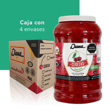 Cargar imagen en el visor de la galería, Cerezas Rojas con Tallo en Almíbar 4.150 Kg - Caja c/4 Piezas