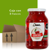 Cargar imagen en el visor de la galería, Cerezas con Tallo - Caja c/12 Frascos de 460 g