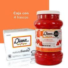 Cargar imagen en el visor de la galería, Cerezas Enteras y en Trozos - Caja c/4 Frascos de 3.400 Kg
